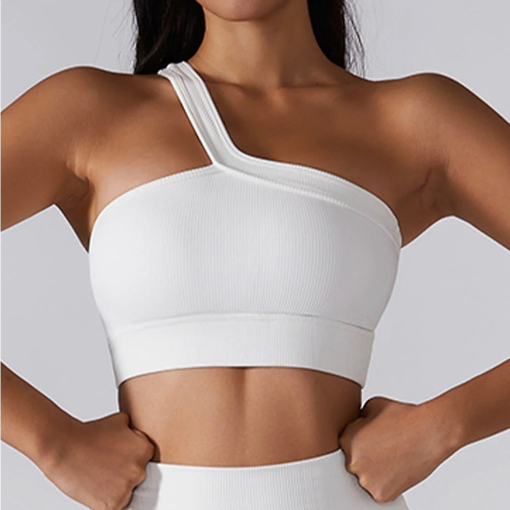 MOOSLOVER Screw Thread Series Sloping Shoulders Sport Bra